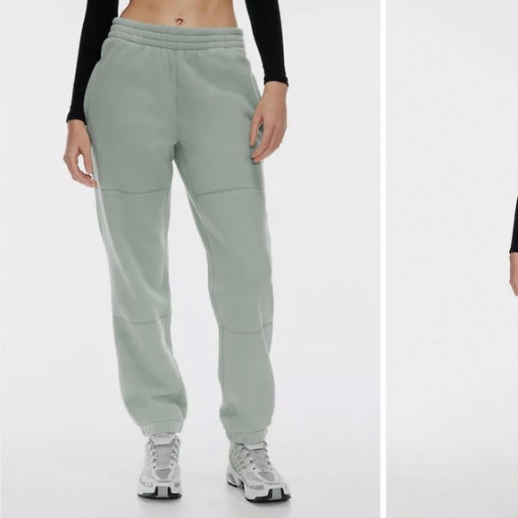 Aritzia TNA Polar Fleece Jogger Seafoam Light Green XS - Picture 2 of 6